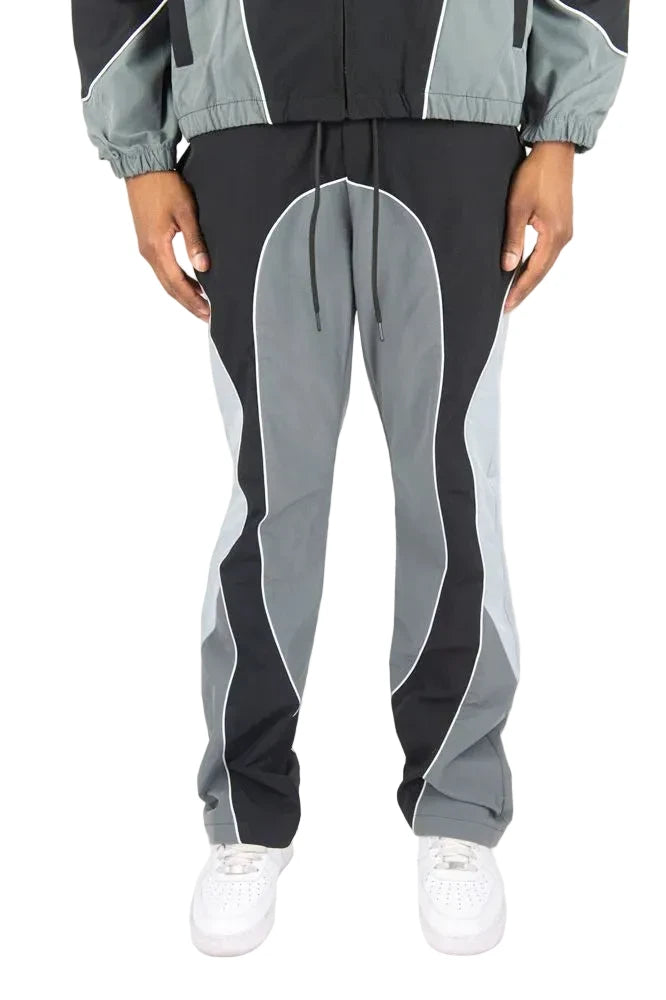 REBEL MINDS NYLON COLORBLOCK PANTS by Rebel Minds
