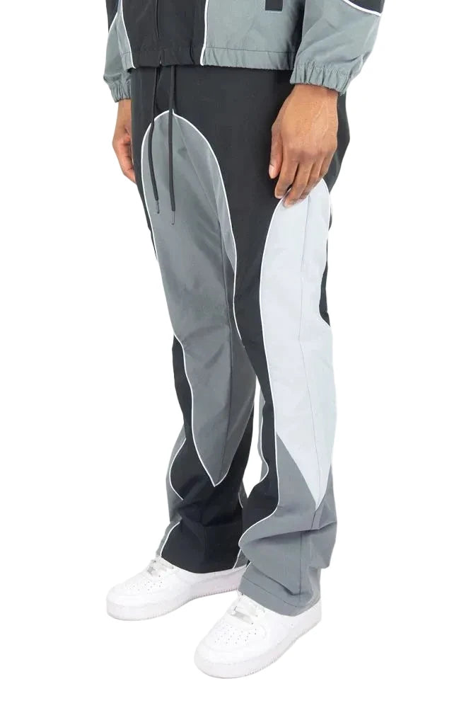REBEL MINDS NYLON COLORBLOCK PANTS by Rebel Minds