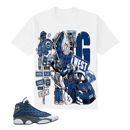 G-WEST BIGMENS CITY HUSTLE MENS TEE by G-WEST