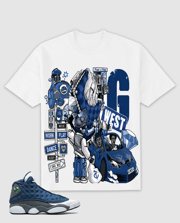 G-WEST BIGMENS CITY HUSTLE MENS TEE by G-WEST