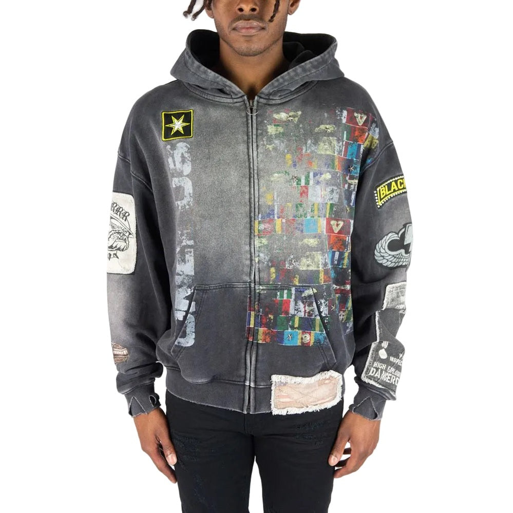 R3BEL MILITARY FT HOODIE by REBEL DNMT