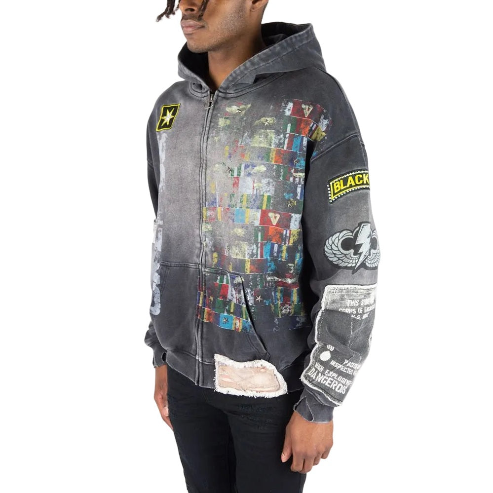 R3BEL MILITARY FT HOODIE by REBEL DNMT