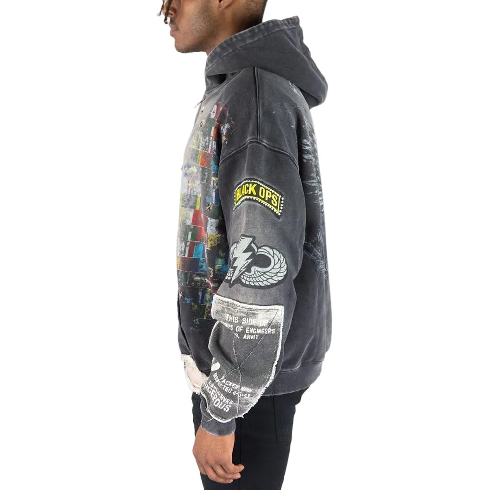 R3BEL MILITARY FT HOODIE by REBEL DNMT