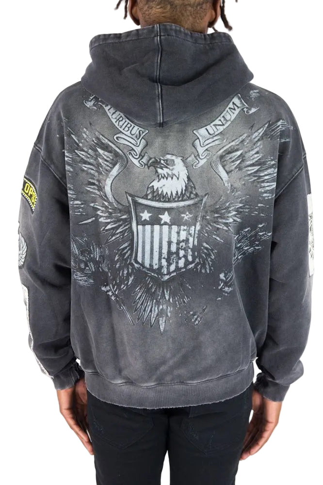 R3BEL MILITARY FT HOODIE by REBEL DNMT