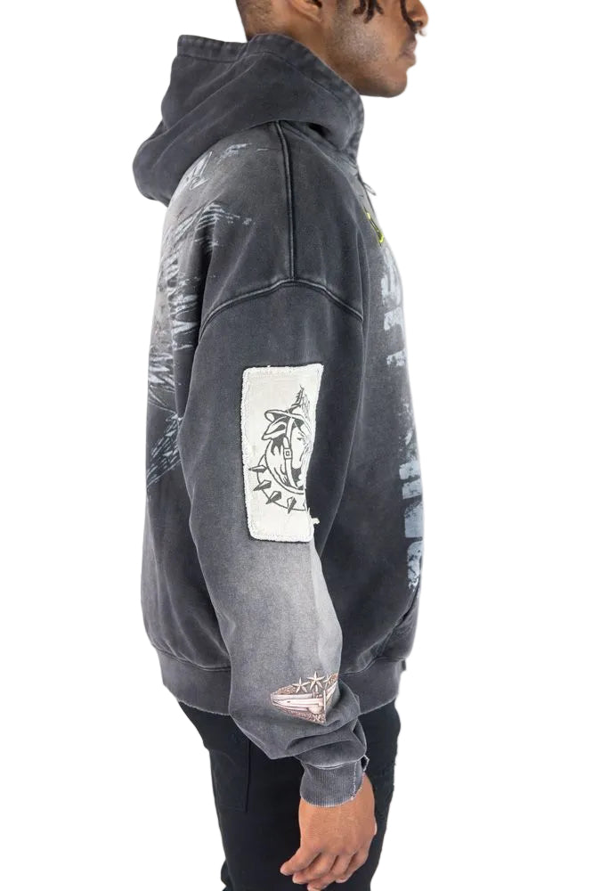 R3BEL MILITARY FT HOODIE by REBEL DNMT