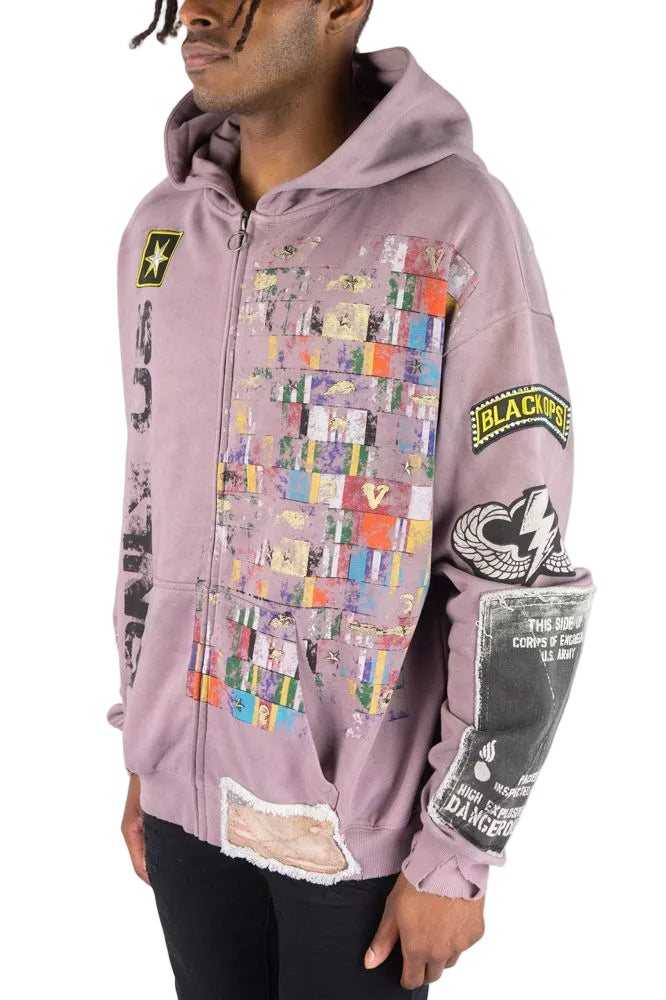 R3BEL MILITARY FT HOODIE by REBEL DNMT