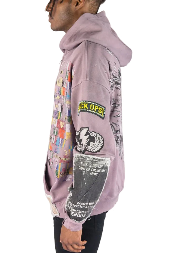 R3BEL MILITARY FT HOODIE by REBEL DNMT