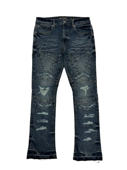 BLACK LIGHT CUT AND SEWN OPEN HEM FIT JEANS by Citywide Fashions