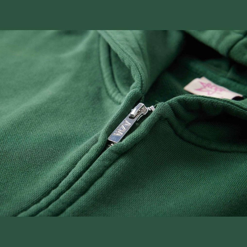 CACTUS VALLEY HIDDEN CRYSTAL ZIPUP HOODIE by AZVA