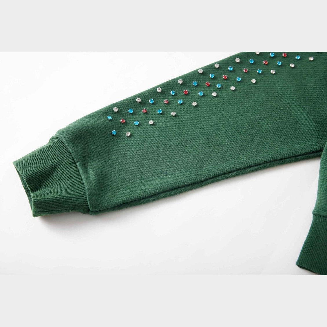 CACTUS VALLEY HIDDEN CRYSTAL ZIPUP HOODIE by AZVA