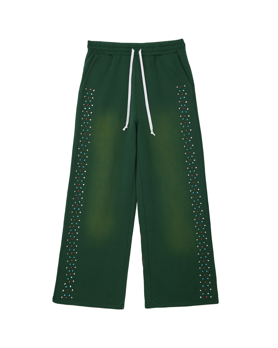CRYSTAL VALLEY HIDDEN CRYSTAL SWEATPANTS by AZVA