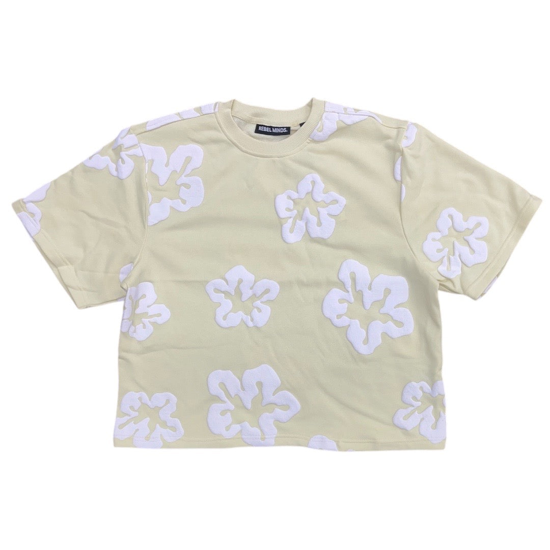 REBEL MINDS TEARS CREAM SHIRT by Rebel Minds