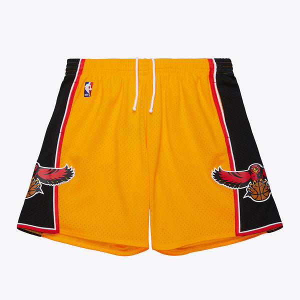 ATLANTA HAWKS 2004 YELLOW ALTERNATE SHORTS by Mitchell and Ness