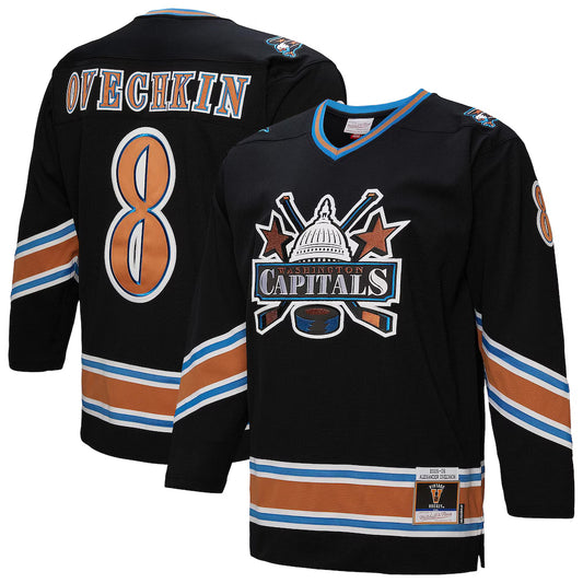 MITCHELL AND NESS NHL POWER PLAY ROOKIE WASHINGTON CAPITALS 2005 ALEXANDER OVECHKIN JERSEY by Mitchell and Ness