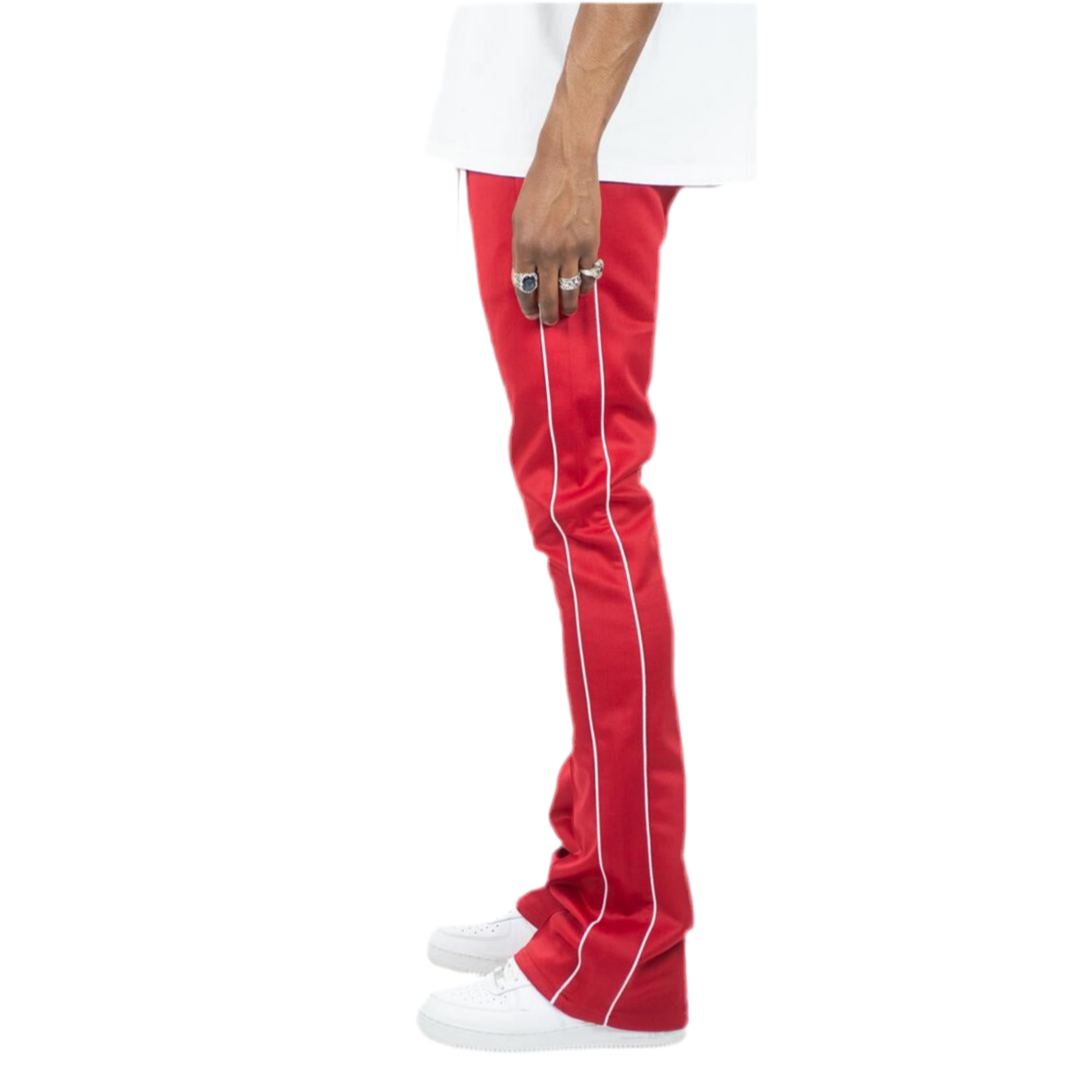 REBEL MINDS STACK TRACKPANTS-RED