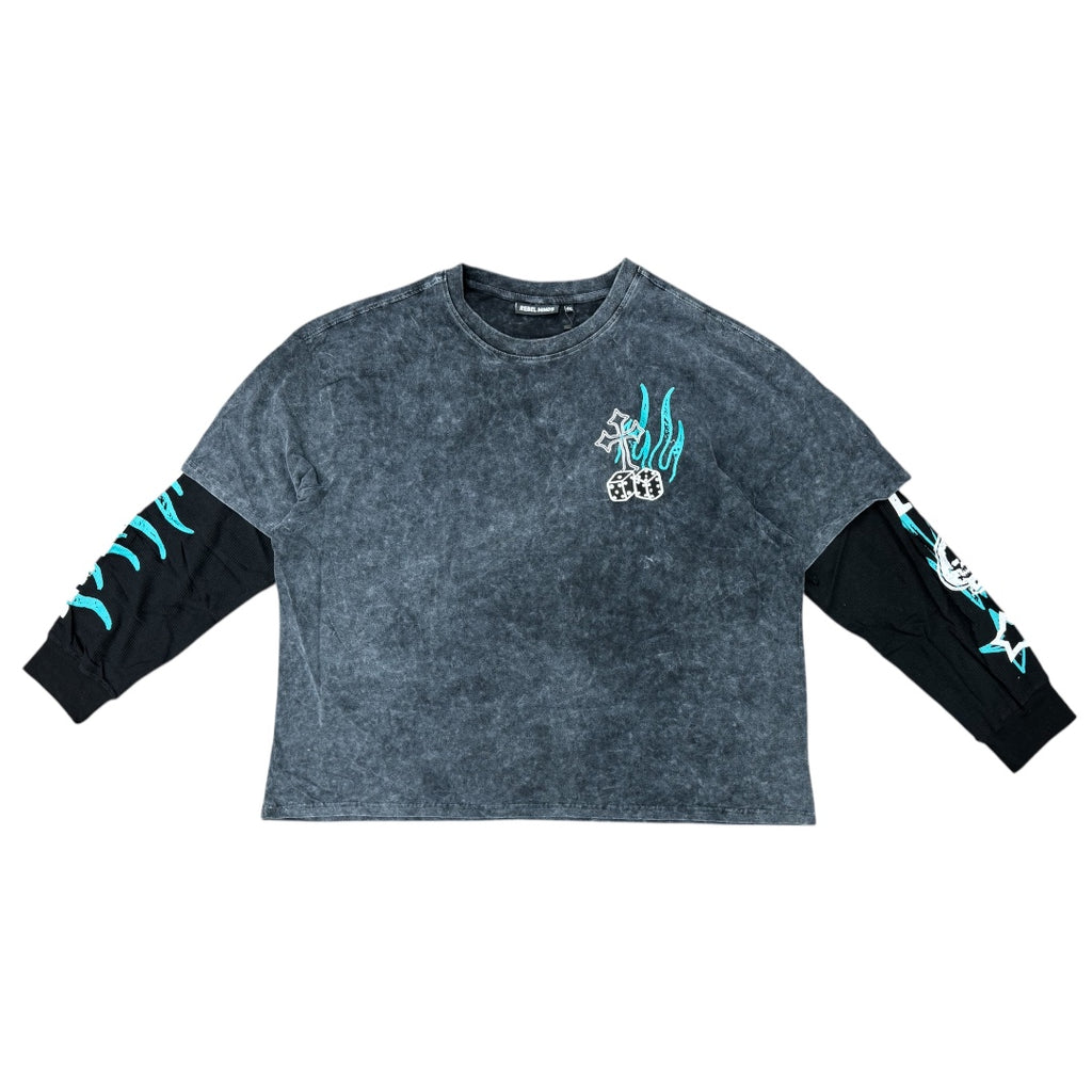 Psycho Bunny Dante Textured Embroidery Crew