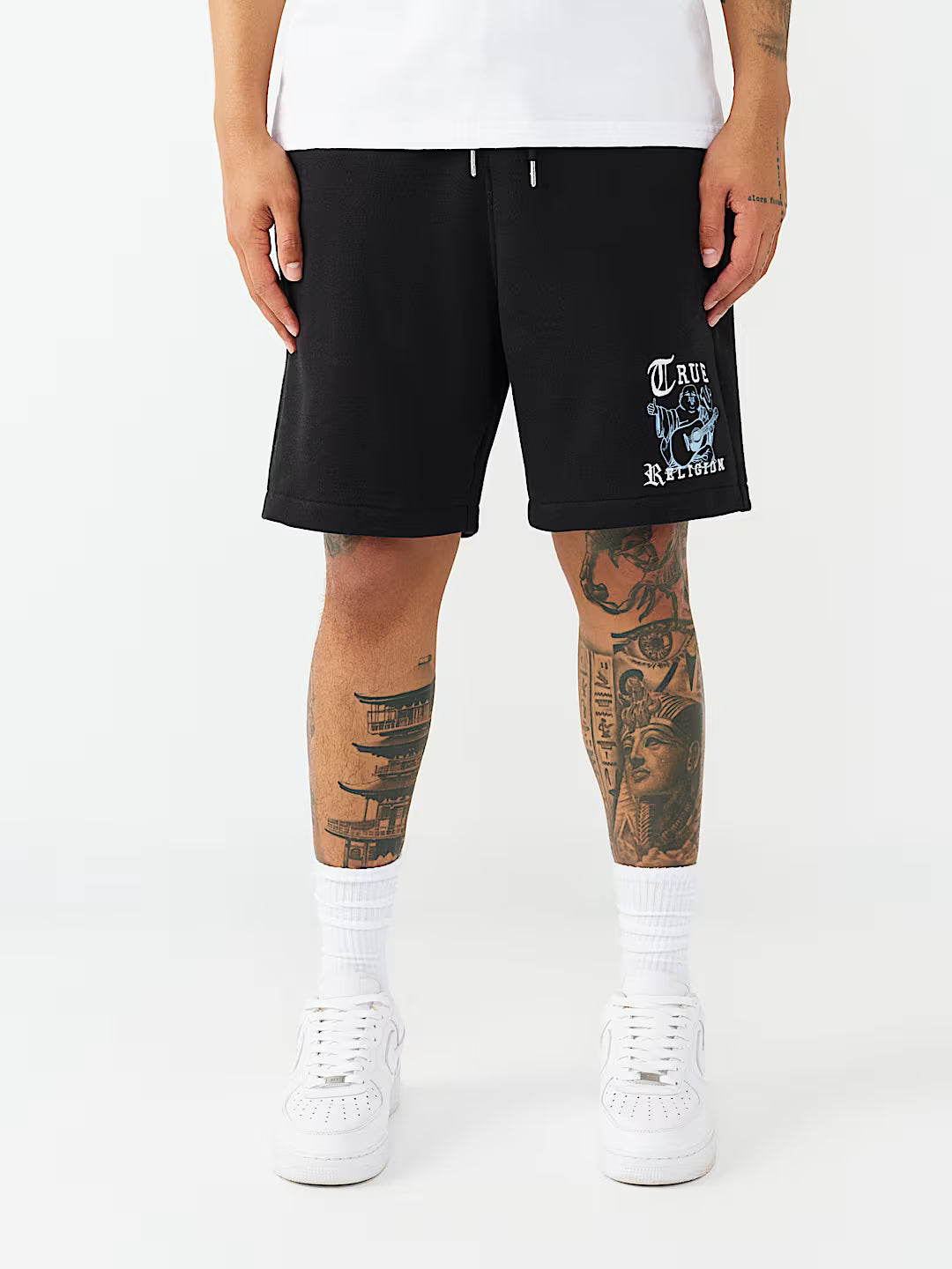 TRUE RELIGION LOGO FLEECE SHORTS by True Religion