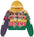 VALE FOREVER MARDI GRAS COLLAGE ZIP UP by Vale Forever