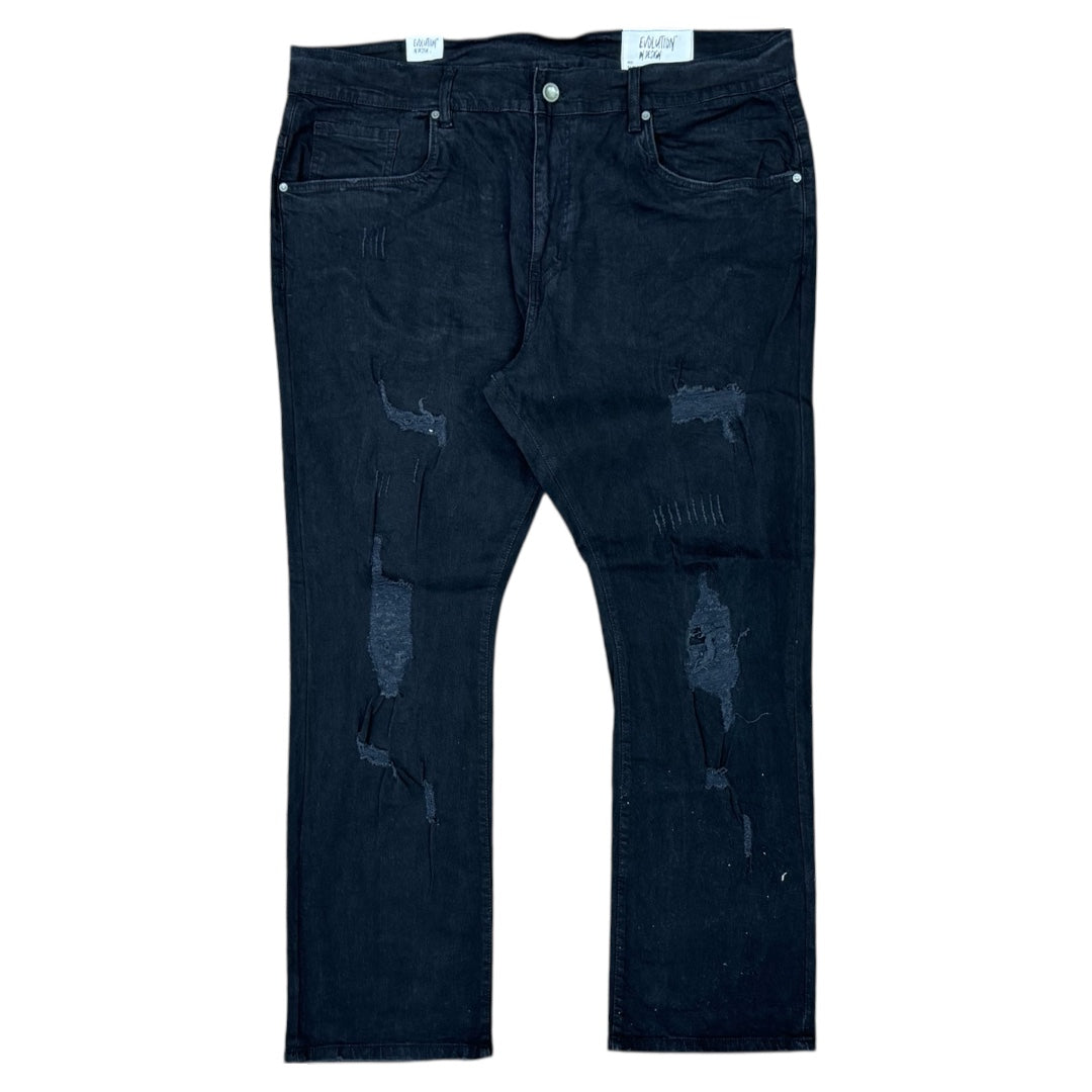 EVOLUTION SLIM STRAIGHT DENIM-JET BLACK
