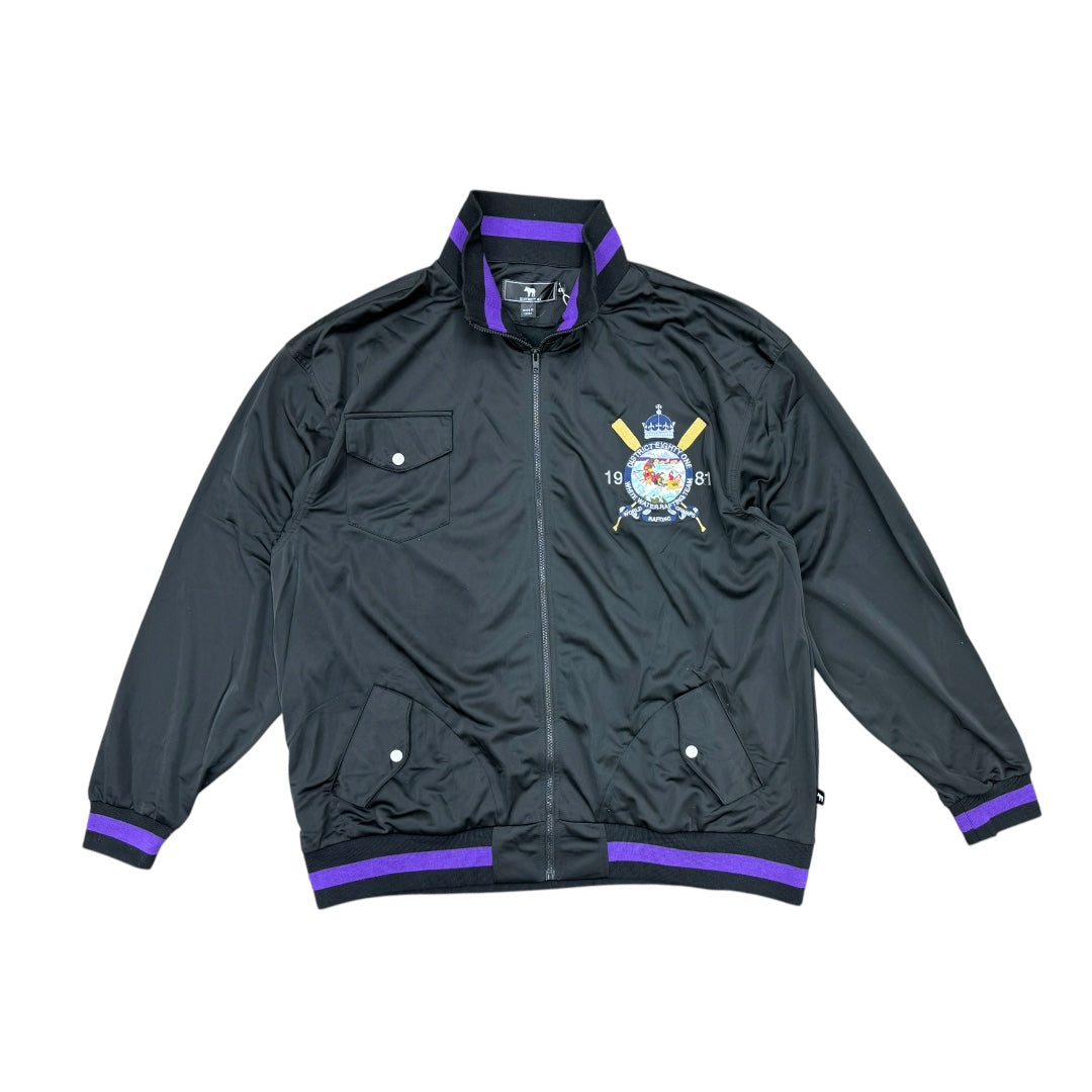DISTRICT 81 TRACK JACKET-BLACK/PURPLE