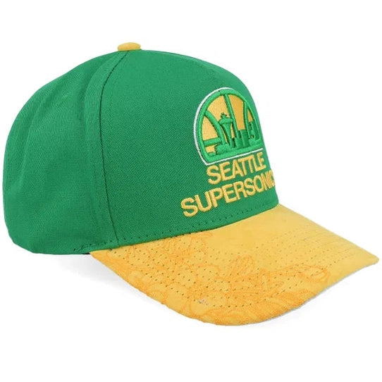 MITCHELL AND NESS NBA MAY FLOWERS PRO HATS by Mitchell and Ness