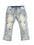 BLACK LIGHT DISTRESSED DENIM