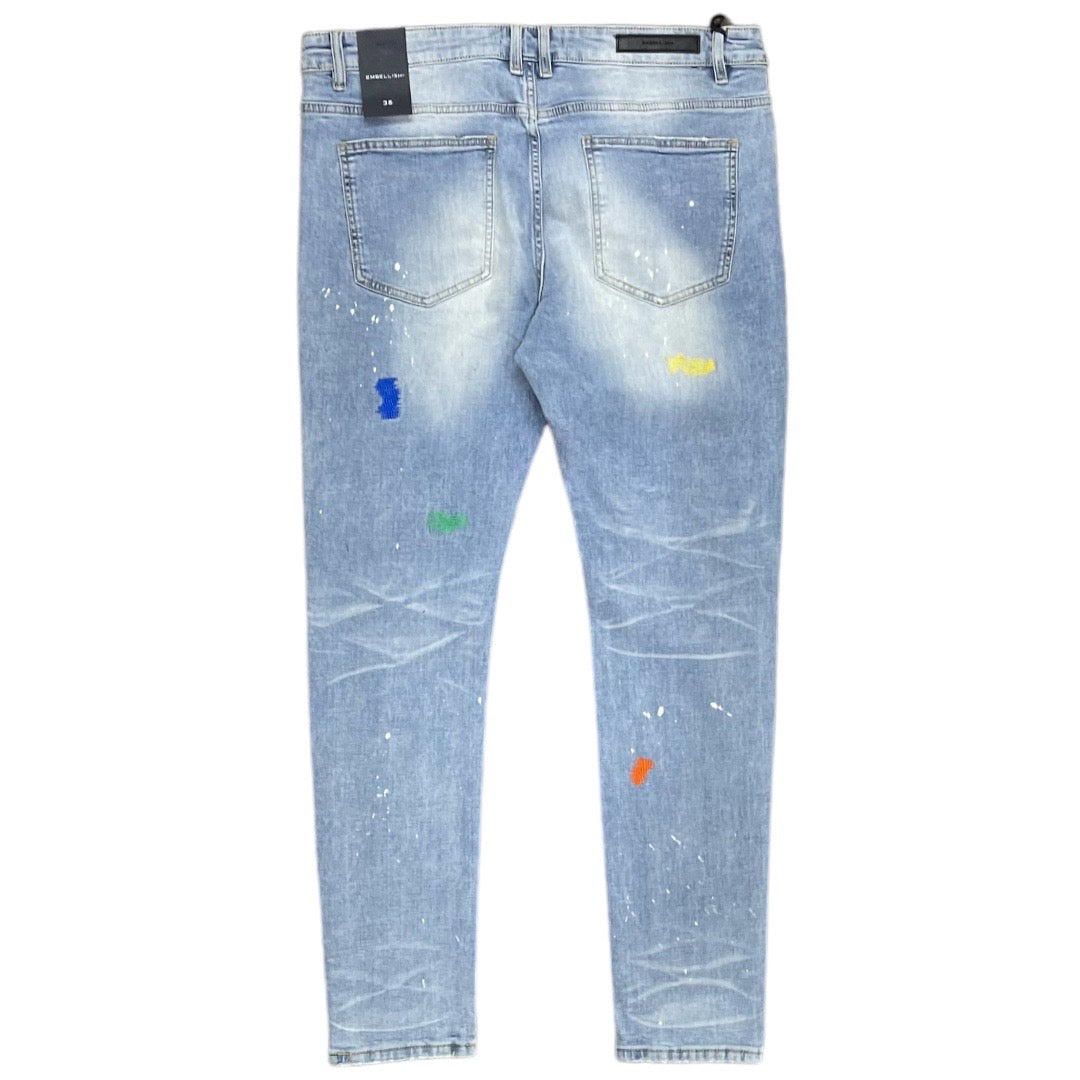 EMBELLISH EMBSP221-134-BLUE STITCHED