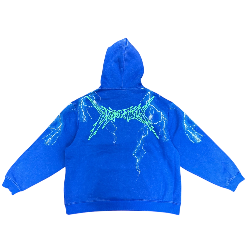 SMOKE RISE OVERSIZE HOODIE-ROYAL