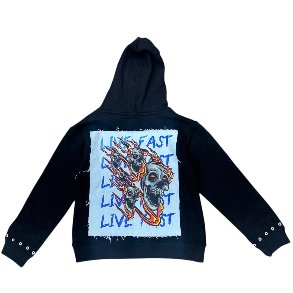 KIDS LIVE FAST FLEECE PULLOVER HOODY by FWRD