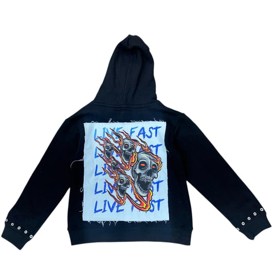 KIDS LIVE FAST FLEECE PULLOVER HOODY by FWRD