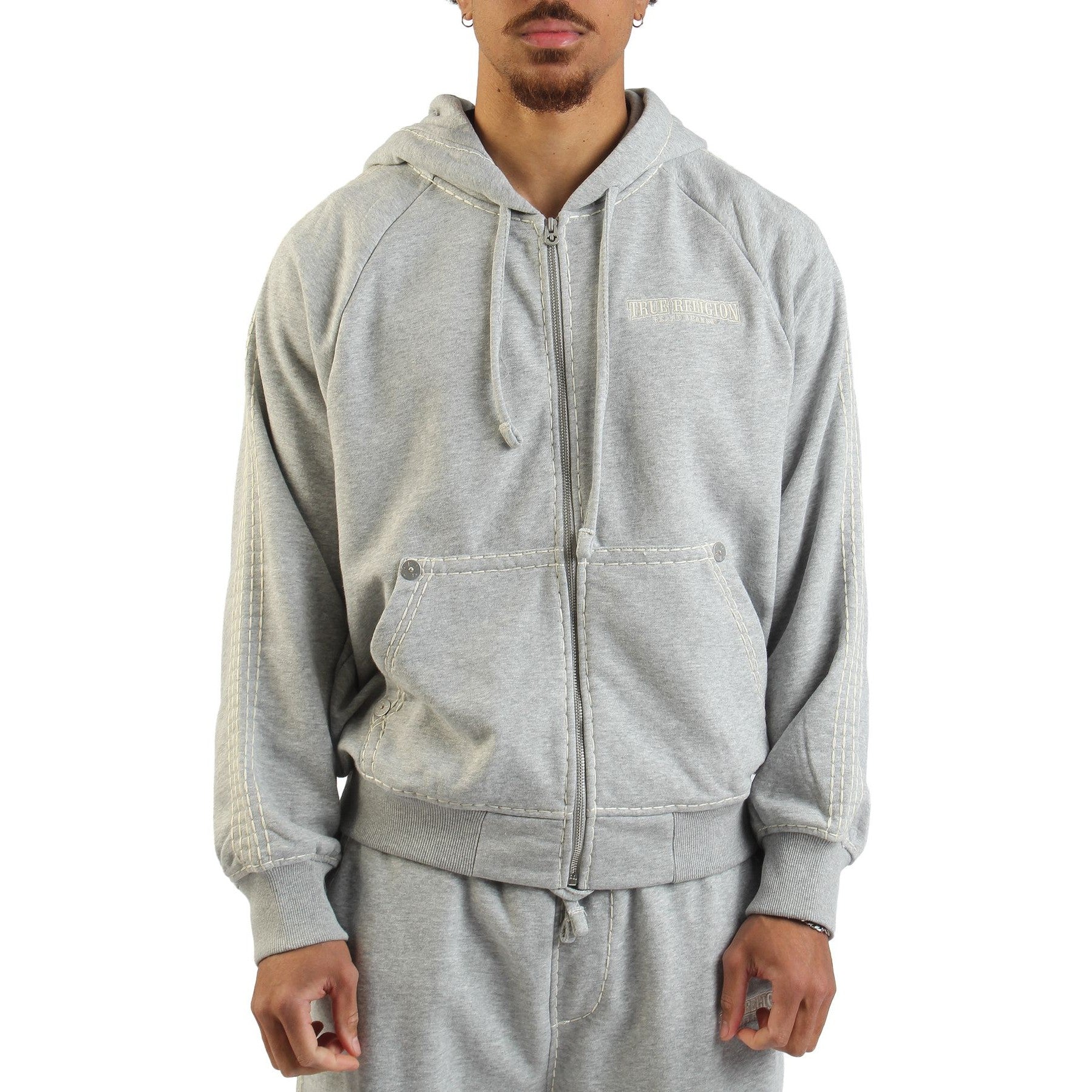 TRUE RELIGION SUPER T BOXY ZIP UP