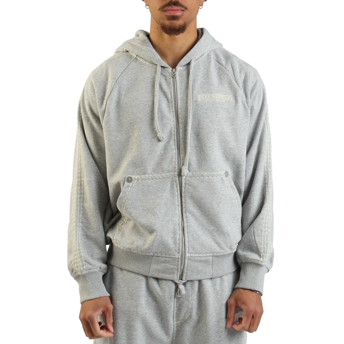 TRUE RELIGION SUPER T BOXY ZIP UP by True Religion