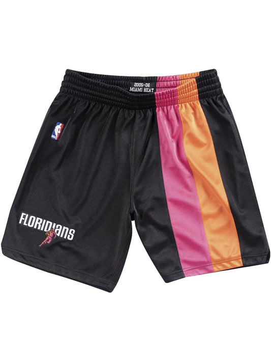 MITCHELL AND NESS 05-06 AUTHENTIC ALTERNATE MIAMI HEAT SHORTS by Mitchell and Ness