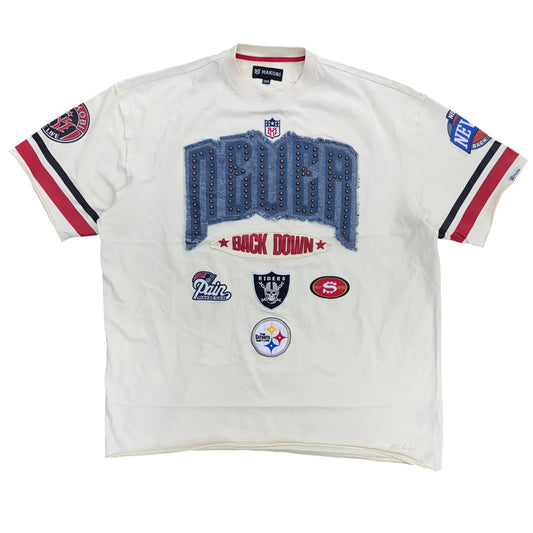 MAKOBI NEVER BACK DOWN BOXED TEE by Makobi