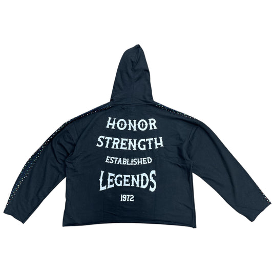 BIGMENS FLAMING EAGLE FRENCH TERRY PULLOVER HOODY by FWRD