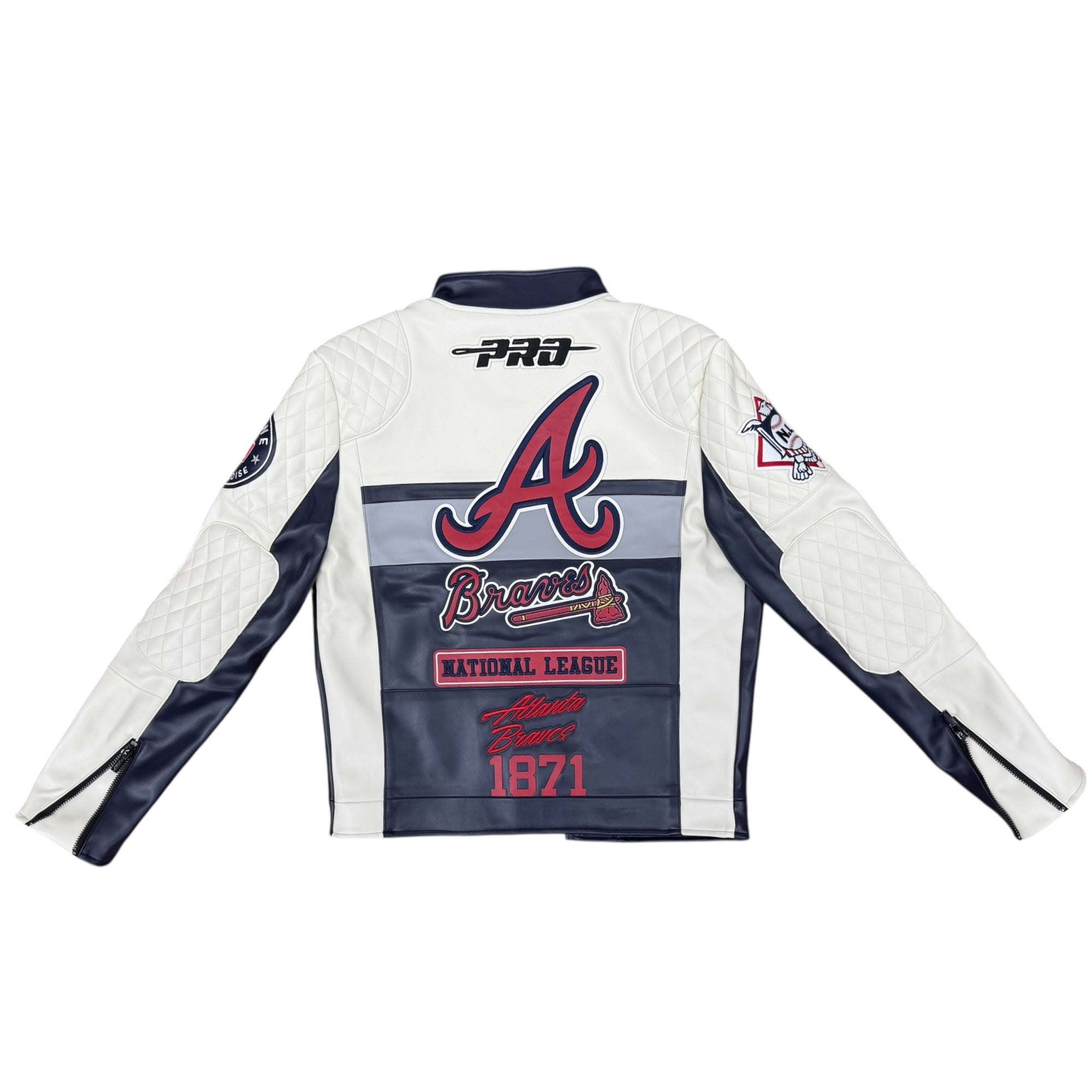 PRO STANDARD BRAVES MOTO JACKET