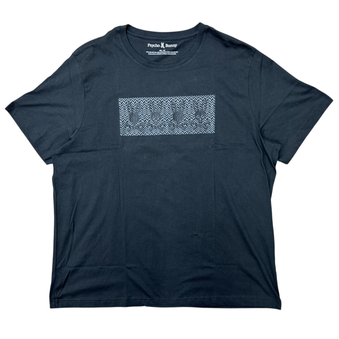 PSYCHO BUNNY COSTELLO GRAPHIC T-BLACK