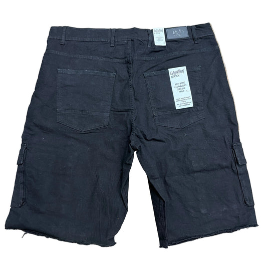 EVOLUTION JET BLACK RELAXED JORTS by EVOLUTION
