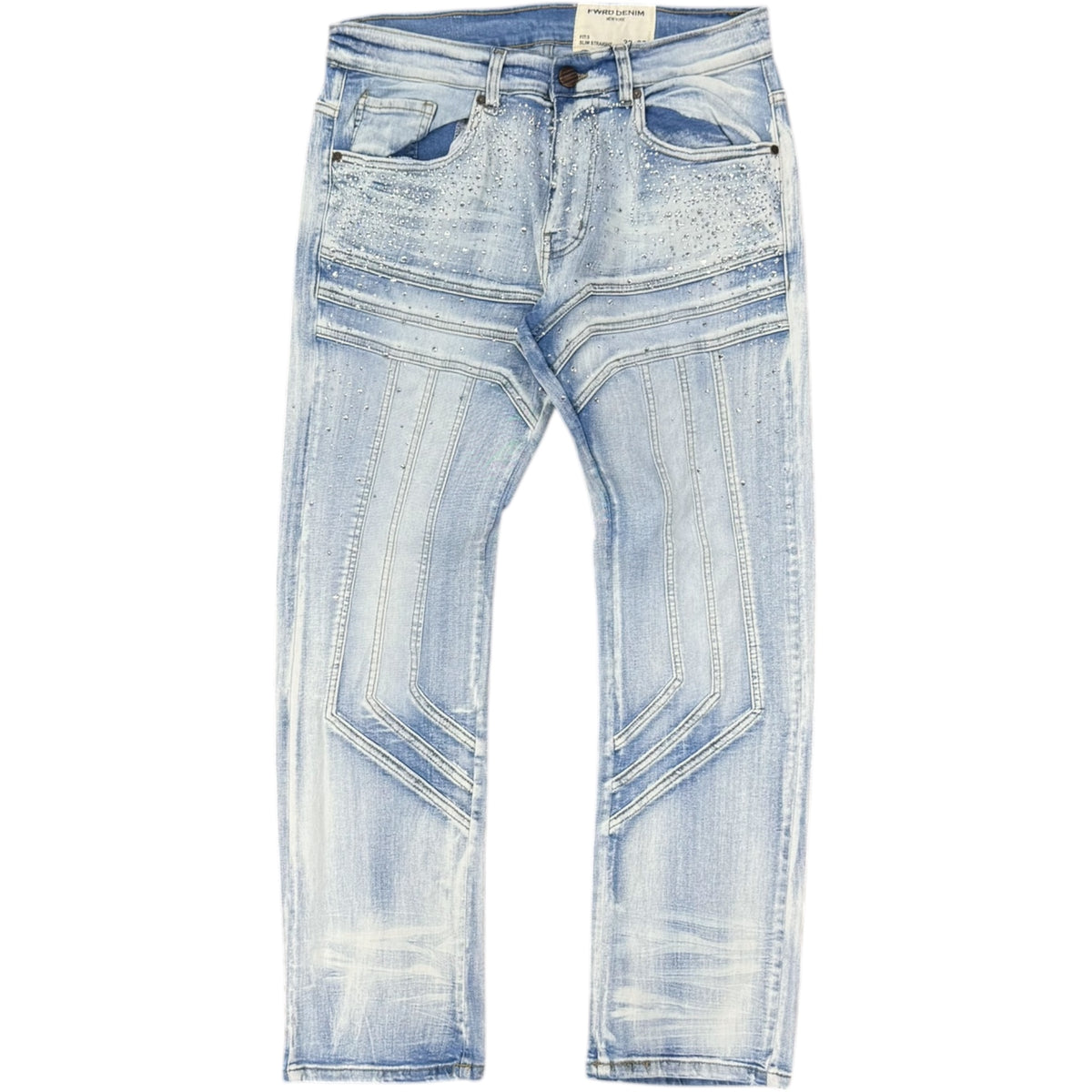 MENS DIAMOND CUT DENIM PANT by FWRD