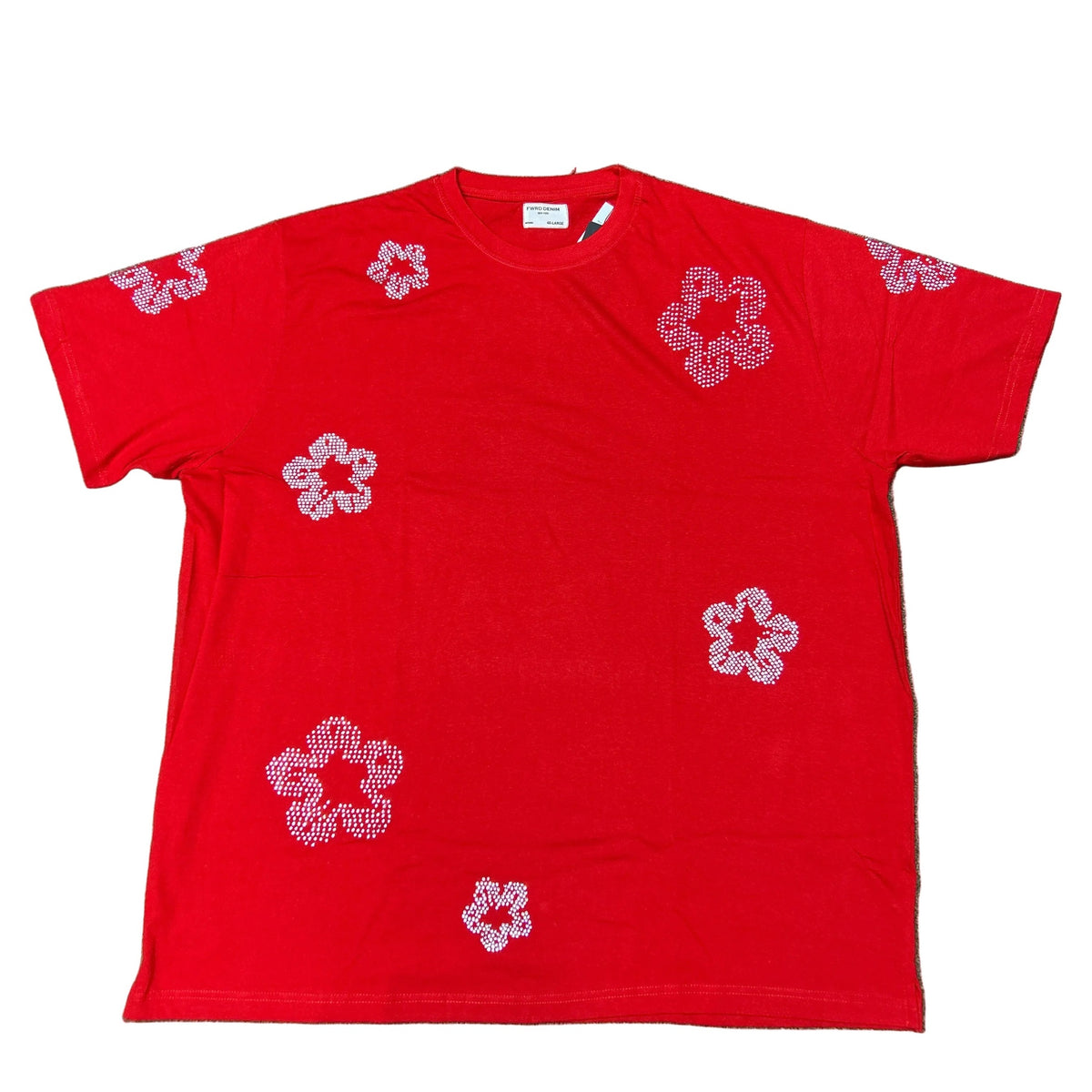 FWRD CRYSTAL FLOWER TEE by FWRD