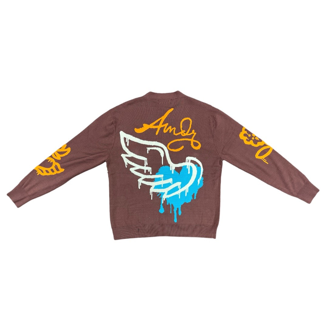 REBEL MINDS 142387-BROWN/ORANGE