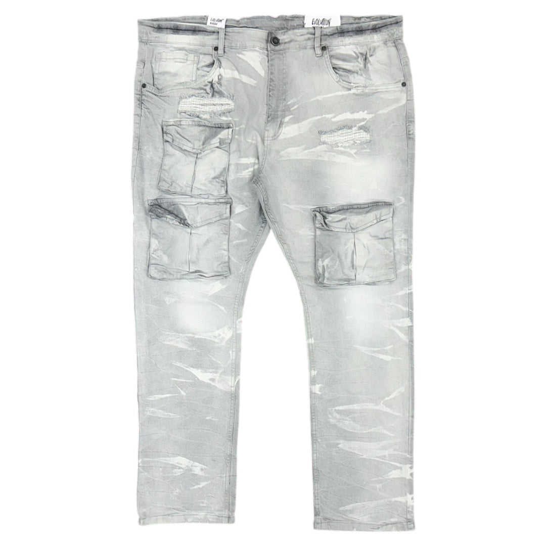 EVOLUTION SLIM COMBAT CARGO JEAN-GREY by Evolution