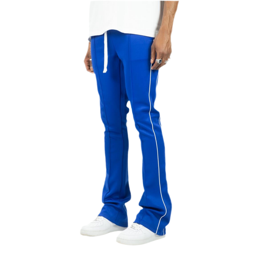 REBEL MINDS STACK TRACKPANTS-ROYAL