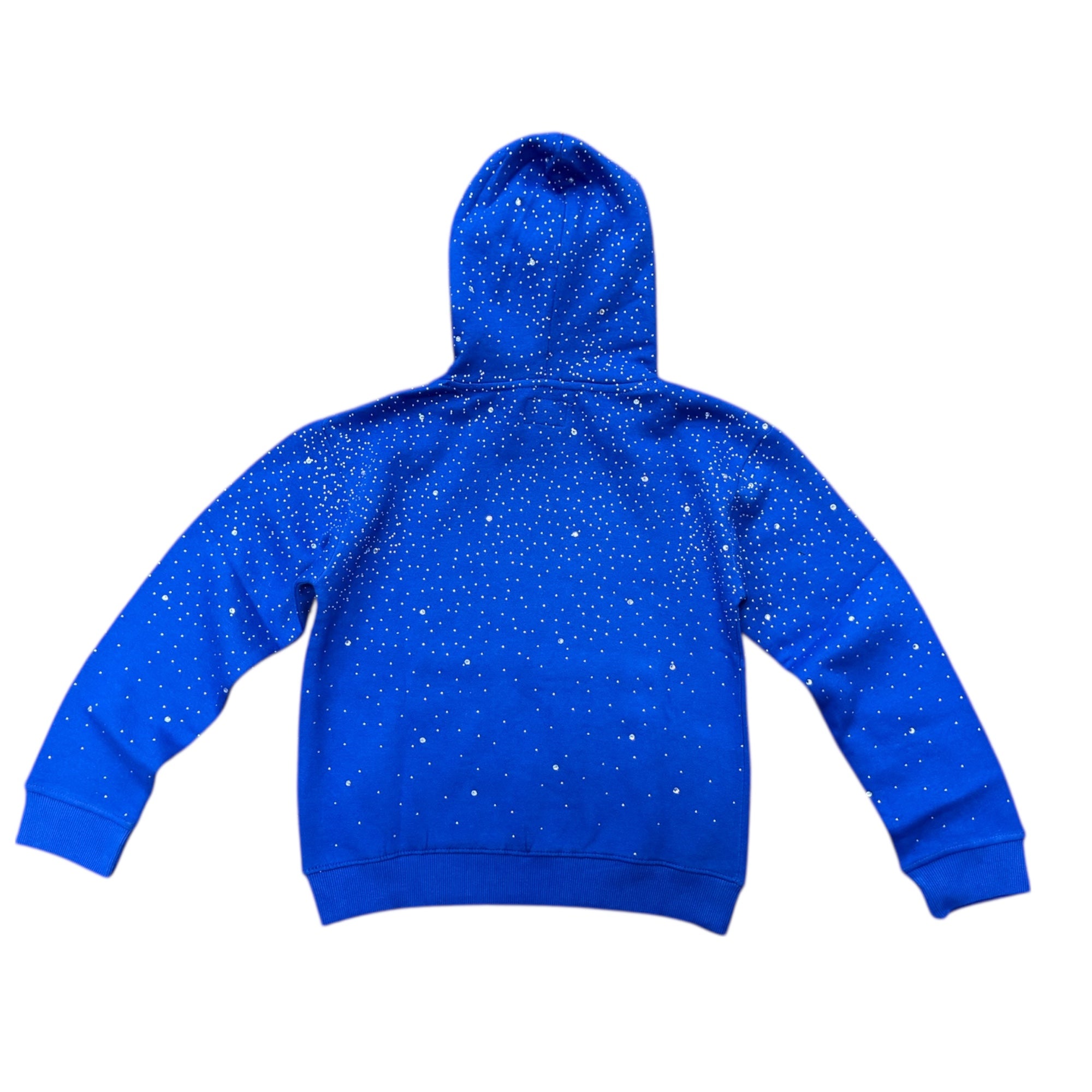 KIDS BASIC CROPPED CRYSTAL FLEECE PULLOVER HOODIE