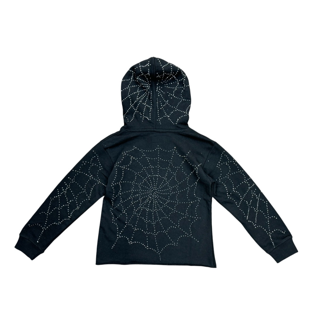 FWRD KIDS SPIDER WEB STONE HOODIE-BLACK