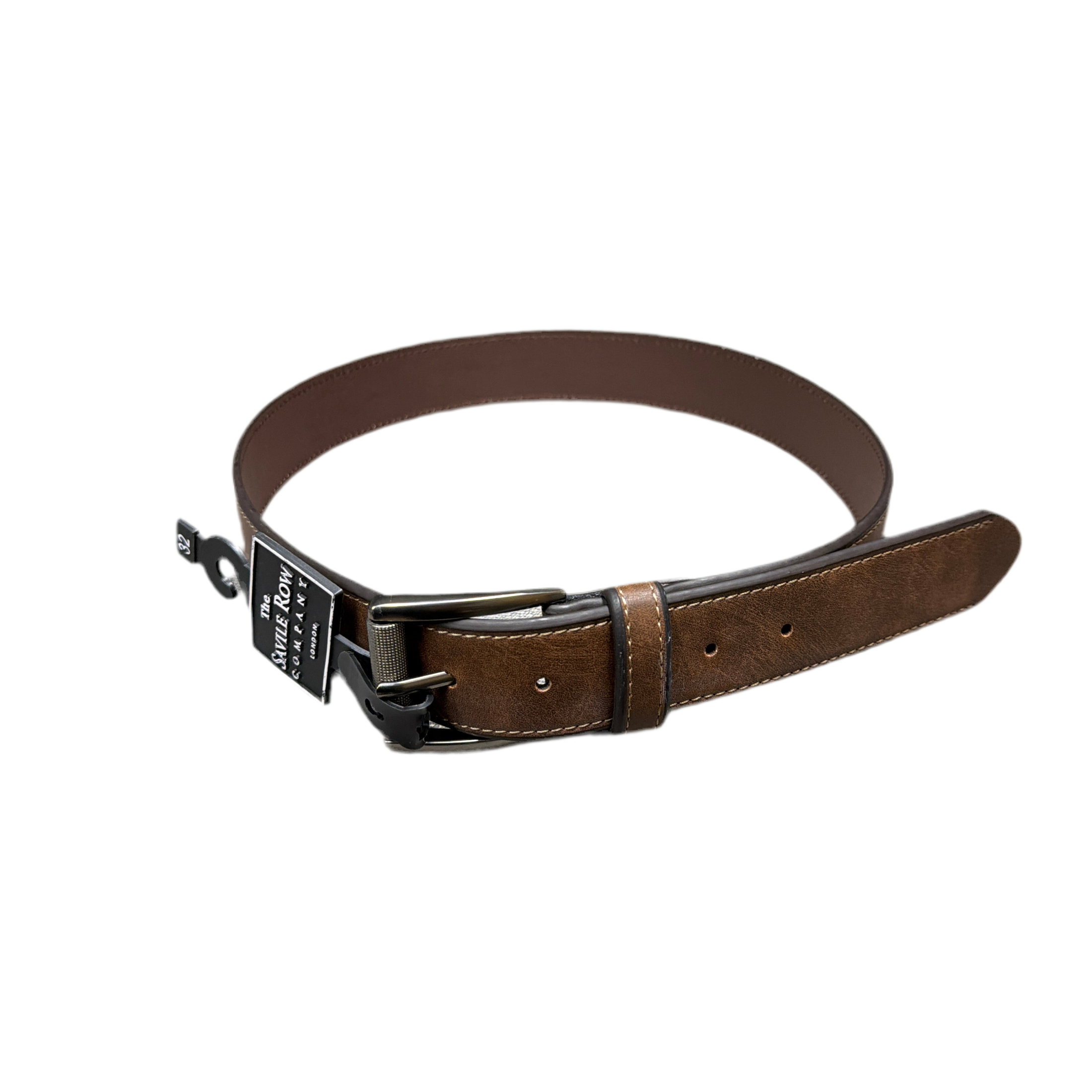 SAVILE ROW BROWN LEATHER BELT