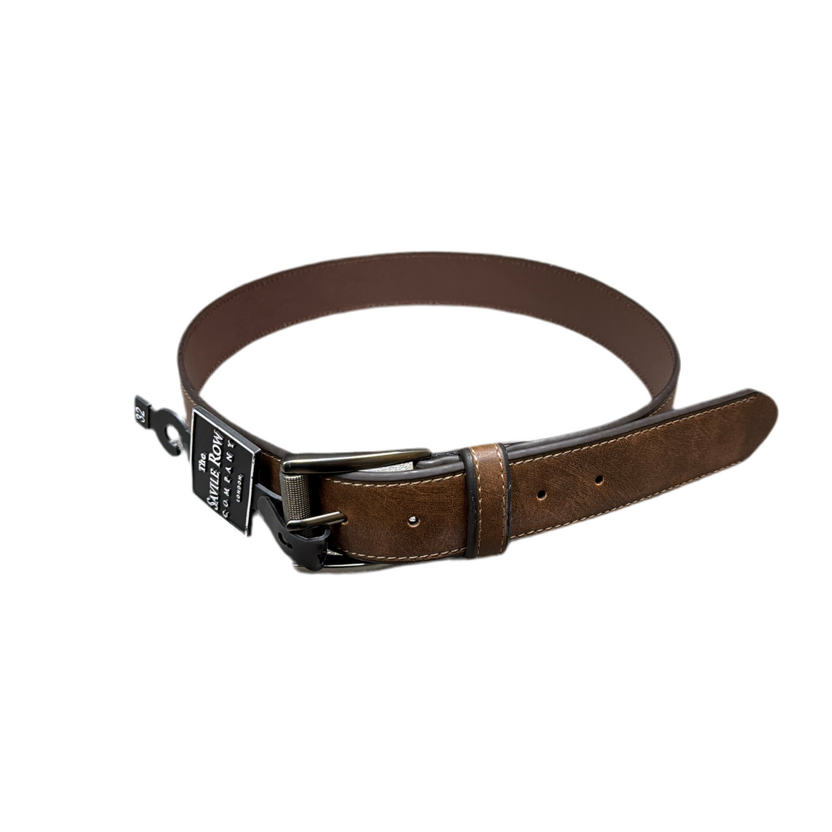 SAVILE ROW BROWN LEATHER BELT by BELTS