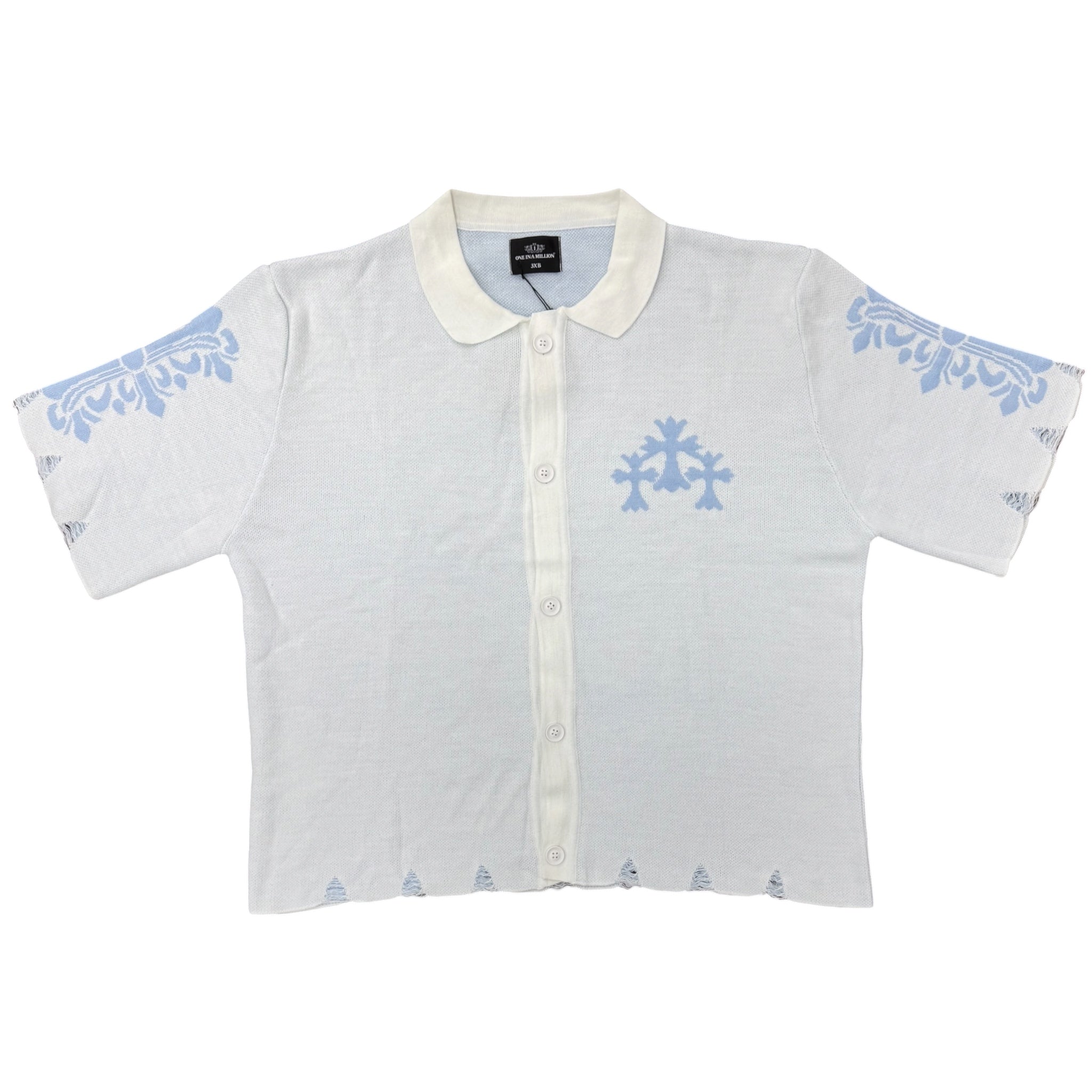 MENS TRIPLE CROSS KNITWEAR SHORT SET by ONE IN A MILLION
