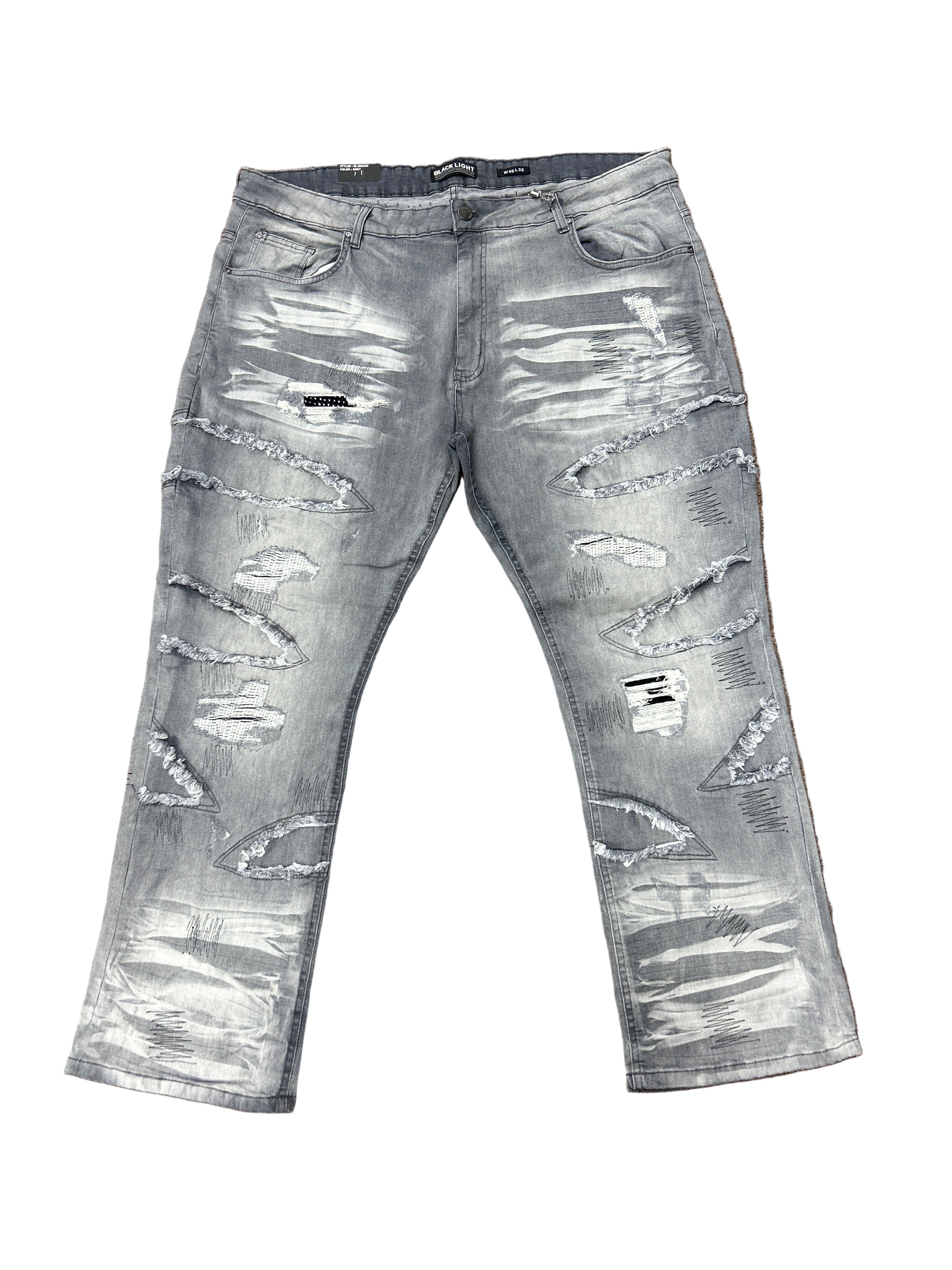 BLACK LIGHT TINTED/GREY DENIM