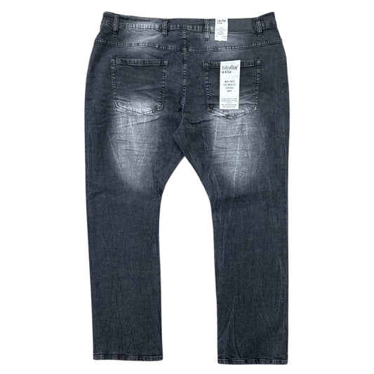 EVOLUTION STRAIGHT SLIM LEG DENIM-WASHED BLACK by Evolution